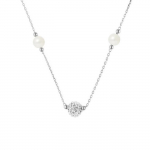 LOVA LOLA VAN DER KEEN - Kaelakee - Prestiižid ehted - Ehtne magevee kultiveeritud p&auml;rl - 925 Sterling h&otilde;be - Ehted