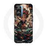 Coque Maniacase pour Oppo A77 5G demon slayer Tanjiro anime manga