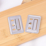 100 tk / komplekti roostevabast terasest seinapaneeli pandla haapiklambri kinnitusdetail integreeritud seinapaneeli konnektori m&ouml;&ouml;blipandla jaoks