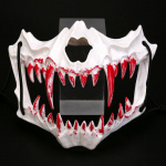 Halloween Half-face Mask Tiger Night Fork Tengu Man Wolf Nue Mask Prom Performance Masks