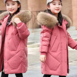 T&uuml;drukute s&uuml;gis- ja talvine soe polsterdatud &uuml;leriie, vabaaja kapuutsiga l&otilde;ige 130