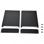 Elektroonilise projekti alumiiniumkarbi PCB instrumentide jahutuskorpuse korpus 33x114x150mm must