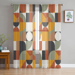H&otilde;bedane Taim Lill Euroopa Stiilis T&uuml;ll &Otilde;hukesed Kardinad Elutoa Dekoratsioon Akna Kardin Magamistoale Voile Organza Draperiid W135 x H115cm x1&Rod Pocket black