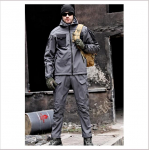 Shark Skin Soft Shell Charge &uuml;likonna Forces komplekt ja Soft Shelli ventilaatorikomplekt meeste m&auml;gironimis&uuml;likond M must