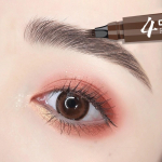 Daedong Company Waterproof 4-Ply Brush Tattoo Natural Brown Eyebrow Tint Pencil H101, 03 Red Brown, 1 pc. gray