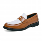 Valged Nahast Kingad Meestele Mood Sisse Libistatavad Loaferid Yuppie Brogue Kingad Meestele Briti Stiil Formaalne Nahk Meeste Kleidikingad 46 kollane