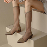 Moodsad kevad-/suvesaapad, naiste paksu kontsaga v&otilde;rksaapad, &otilde;&otilde;nsad ja lahedad saapad, suvised hingavad &otilde;hukesed v&otilde;rksaapad, pikkade varrukatega 2024. aastaks 35