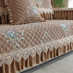 Euroopa stiilis suur seelikuga diivanikate Neli aastaaega universaalne libisemiskindel diivanipadi Kvaliteetne pitskangas Diivanir&auml;tik Padi 80*240cm