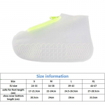 Meeste Valged Kingakatted Lukuga Korduvkasutatavad Veekindlad Kingakatted Naiste Galo&scaron;id Libisemiskindlad Pealiskingad Silikoonist Vihmakatted Kingadele S for shoes 24-33 valge