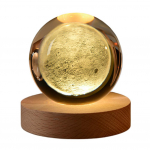 3D kristallkuul &ouml;&ouml;lamp voodi k&otilde;rvale P&auml;ikeseteemaline Kosmose seeria LED planeedi kuu lamp kaunistused lumeklaasist gloobus kaunistused kingitused 6X6cm