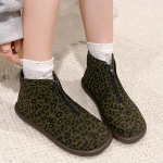 Leopard Mustrid Naiste Mood Pahkluusaapad Disainer Lukud Suede Vabaajajalatsid 2025 Trend Uus Br&auml;nd Mugavus Gooti Talvesaapad 35 roheline