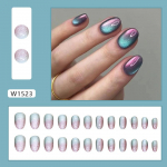 Cat's Eye j&auml;rkj&auml;rguline v&auml;rvimuutus v&otilde;ltsk&uuml;&uuml;nte manik&uuml;&uuml;ri kile k&uuml;&uuml;nekile v&otilde;ltsk&uuml;&uuml;nte &uuml;mmarguse peaga l&uuml;hikeste k&uuml;&uuml;nte kile 24 t&uuml;kki