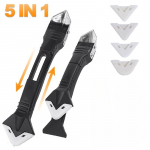 5-&uuml;hes silikoonist kaabitsa hermeetik Smooth Remover t&ouml;&ouml;riistakomplekt Tihendusviimistleja sileda vuugisegu komplekt P&otilde;randavormi eemaldamise k&auml;sit&ouml;&ouml;riistade komplekt 5pcs-Rubber scraper
