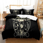 Tume satanistlik voodipesukomplekt poistele, t&uuml;drukutele, kaheinimesevoodi, kaheinimesevoodiga tekikate Padjap&uuml;&uuml;r, lastevoodi t&auml;iskasvanutele m&otilde;eldud mood kodutekstiil 70x133cm 2pcs