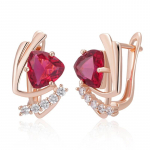 Punase tsirkooniga elegantsed geomeetrilised vintage k&otilde;rvar&otilde;ngad naistele Kuldk&otilde;rvar&otilde;ngad Isiklikud ehted peoaksessuaarid Igap&auml;evased kingitused punane