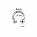 ZS 1 tk 2/4/6/8G roostevaba teras hobuseraua ninar&otilde;ngas meestele sisemise keermega suure gabariidiga augustused k&otilde;rva laiendaja vaheseina augustus Style 7