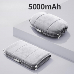 Graphene hand warmer bag hand warmer power bank two-in-one new cross-border digital display hot water bag plush 5000mAh