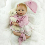 NPK 55cm Lifelike Reborn Baby Newborn Silikoonist Vin&uuml;&uuml;l Rebirth Baby Doll K&auml;sitsi valmistatud kingituseks Nukud Reborn Toys Not Included