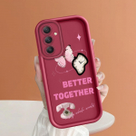 Pehme silikoonist ruudukujulise redeliga printimismustriga telefoni korpus T&auml;iskaanega kaamera p&otilde;rutuskindel kaitse kummist &uuml;mbris Samsungile Samsung A05S valge