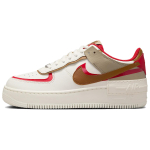 Nike Air Force 1 Shadow Phantom Fire Red Khaki Naiste tossud Cream Light-British-Tan HQ3400-030 38.5 white