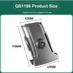GreenYi 170&deg; CCD AHD 1080P auto esilogoga esivaatekaamera Toyota Land Cruiser I20 Fj Cruiser Prado I20 2008-2018 jaoks CVBS-720x480P
