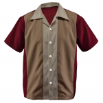 Hawaii s&auml;rk meestele, meeste vintage n&ouml;&ouml;pidega keeglis&auml;rgid l&uuml;hikeste varrukatega suvine rannas&auml;rk XXXXL khaki