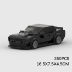 Kreatiivne garaaž Dodge Challenger Cyberpunk Charger Dom Racing Speed Champion Racer ehitusklotsid telliskivid m&auml;nguasjad poistele kingitused gray