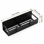 Magnetiline k&uuml;lmkapiriiul v&uuml;rtside hoiuriiul must rauast ruumis&auml;&auml;stlik kapi jaoks k&uuml;lmkapi k&uuml;ljel k&ouml;&ouml;gi korraldaja riiul