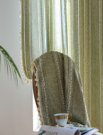 Salveirohekad Boho Talumaja Kardinad Magamistuba Elutuba Prantsuse Maakodu Kevad Tekstuuriga Aknakardin Boheemlaslikud Tupsudega Kardinad W140XH160cm gray
