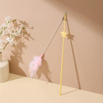 Kassi tiiseripulk Kassi k&otilde;rge funk pulk Pikk varras v&auml;rviline sulg kellukesega Hammustuskindel haldjakassi tiiseripulk roheline