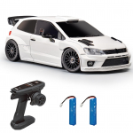 Kaugjuhtimispuldiga auto, 1/28 2,4 GHz 4WD LED-tuledega m&auml;nguauto, 3 akut, driftirehvid, elektriline 2 battery