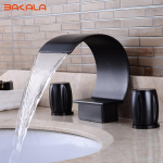 BAKALA vann du&scaron;&scaron; kroom /kuldne/nikkel/ORB juga Segisti 3tk Vannitoa Torneira kraanid Kahe k&auml;epidemega valamu kraanikauss p&ouml;&ouml;ratav segisti