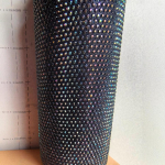 Uus roostevabast terasest termostass k&otilde;rge v&auml;limusega, gradientv&auml;rv, inkrusteeritud teemantidega veetass, v&auml;listingimustes kaasaskantav autotass 500ml