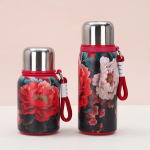 New Light Luxury Rose Thermos Cup Women's Water Cup High Appearance Level Stainless Steel Advanced Tea Cup 450ml