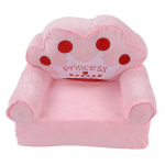 Kokkupandav laste diivan 2-in-1 lahtik&auml;iv armas diivanvoodi elutuppa, magamistuppa, kroonimustriga, roosa 3 two layers