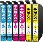Cartouches d'encre - SANCTink - 405XL - Compatible Epson - 6 packs - Haute compatibilit&eacute;