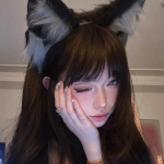 Hundi k&otilde;rva neutraalne peapael Beast Ear Fox Plush Cat k&otilde;rva juuksen&otilde;el K&auml;sitsi valmistatud Halloweeni peakate Koer Cos Tide