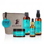 Pilgrim Korea Ilu Veatu Nahk N&auml;ohoolduskomplekt | Igap&auml;evane N&auml;opesuvahend 100 ml, V&auml;rskendav N&auml;osprei & Tooner 100 ml, Helendav P&auml;evakreem SPF50 100 g