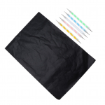 100 tk j&auml;lituspaber 5 reljeefse pliiatsiga pliiatsit A4 joonistuspaber kartongile puidust klaasile