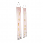 2 tk Palju &otilde;nne s&uuml;nnip&auml;evaks veranda silt rebenemiskindel roosa teema kerge s&auml;delusega s&uuml;nnip&auml;eva taustasilt jaoks