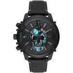 Diesel DZ4576 Griffed Chronograph must nahast k&auml;ekell 48 must