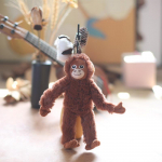 Armas V&auml;ike Ahvi Ripats Pl&uuml;&uuml;sist M&auml;nguasi Nukk Orangutan Koti Ripats V&otilde;tmehoidja Nukk 20cm