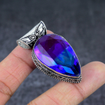 Bi-Color Tourmaline Gemstone 925 Sterling Silver Gift Pendant 1.85 b5h01