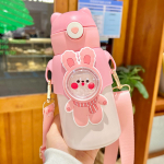 520 ml lastele m&otilde;eldud roostevabast terasest termostops kuumaveetass, kaasaskantav &otilde;pilase termospudel, armas multifilmkruus vaakum-isolatsiooniga autokruus termiline j&auml;&auml;reisitass 520ml