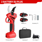 ONEVAN harjadeta 55 mm elektrilised oksak&auml;&auml;rid akuga p&uuml;gamisk&auml;&auml;rid viljapuu bonsai p&uuml;gamist&ouml;&ouml;riistad Makita 18 V aku jaoks 2 Battery EU Plug