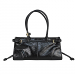 uus pehme luksuslik boston baguette retro biker pea &otilde;liga vahatatud nahast kott naiselik crossbody &otilde;lakott naistele