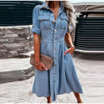 Denim Sinine Y2k Pikk Kleit Naistele Suvine L&otilde;tv Kleit K&otilde;rge V&ouml;&ouml;koht Vabaaja V-kaelus Elegantne Maxi T&ouml;&ouml; 2025 Kevad Suvi &Uuml;hev&auml;rviline Kleit S sinine