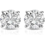 Jewels Prim 1/3 ctw 14k valge kulla teemantk&otilde;rvar&otilde;ngad (G/H,I2-I3) 15MM h&otilde;be