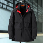 T&ouml;&ouml;riided Paksendatud puuvillane mantel Fat Man Plus Size Down polsterdatud jope Talvine lahtine meeste eriti suur mantel 8XL must