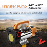 12 V 260 W kaasaskantav automootor diiselk&uuml;tuse&otilde;li &uuml;lekandepumba jaoks, iset&auml;itev &otilde;lipump 50 l/min